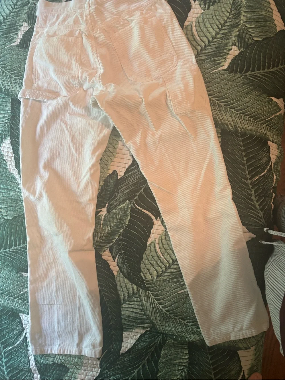 John GALT white Straight-Leg Corduroy Pants
